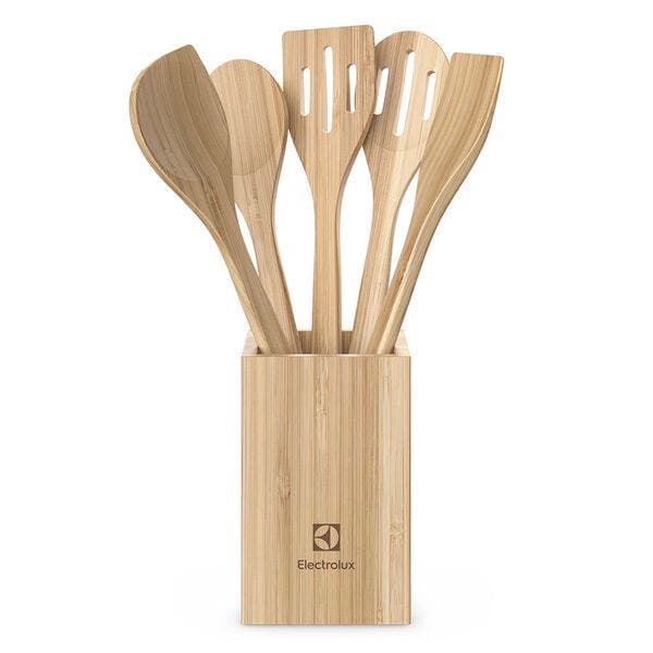 JOGO DE UTENSILIOS DE BAMBU