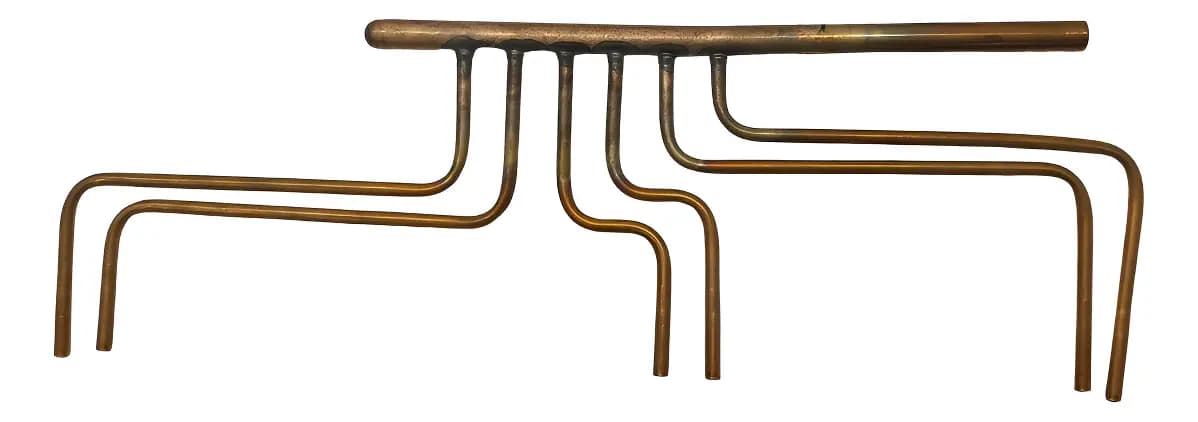 TUBO COLETOR DO TROCADOR DE CALOR DE COBRE.DA UNIDADE CONDENSADORA DO CONDICIONA